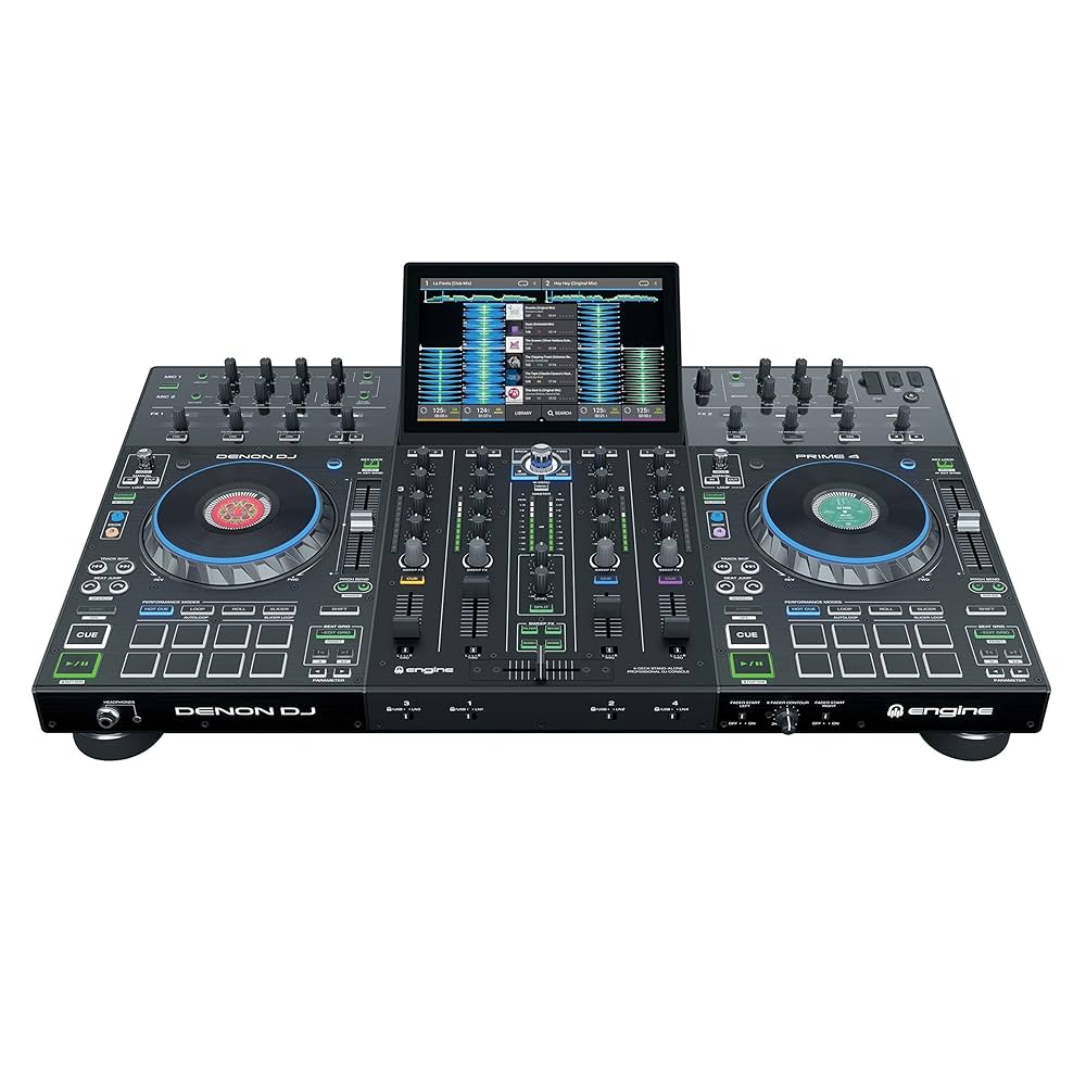 DENON DJ prime4 DJ機材 Denon DJ Prime 4, 4-płytowy, indywidualny system dla DJ-ów